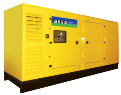 Дизельный генератор Aksa AC-500 в кожухе с АВР