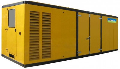Дизельный генератор Aksa AC-1100K в кожухе с АВР