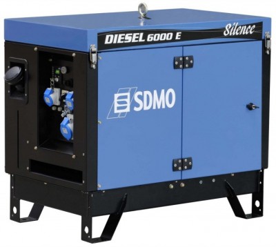 Дизельный генератор SDMO DIESEL 6000 E AVR SILENCE с АВР