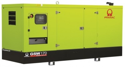 Дизельный генератор Pramac GSW 170 I в кожухе с АВР