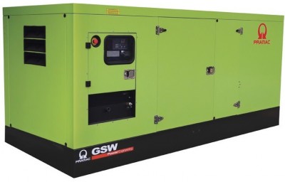 Дизельный генератор Pramac GSW 510 DO в кожухе с АВР