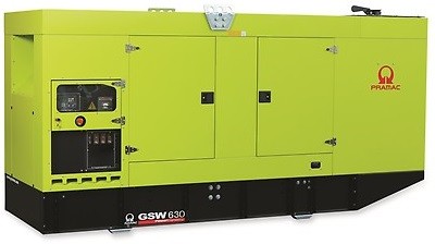 Дизельный генератор Pramac GSW 630DO в кожухе с АВР